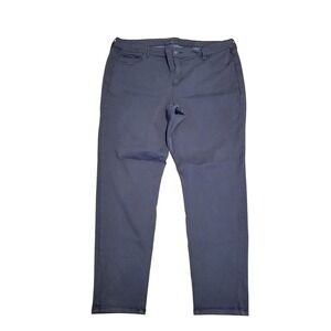 Maurices Womens Gray Dark Wash Stretch Five Pocket Pants Size 24 Regular